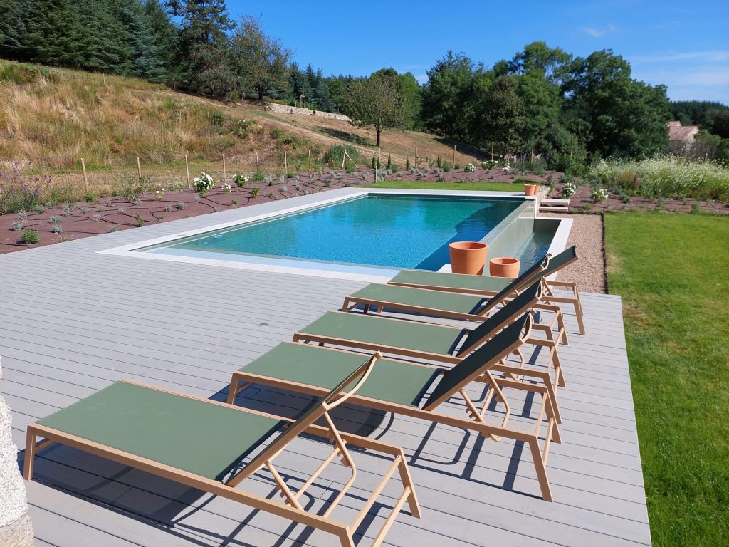 construction d'une piscine à débordement à valence